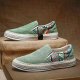 Ice shoes men's breathable thin section canvas casual board shoes a stirrup men's soft bottom non-slip versatile big head shoes