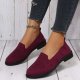 Women's Knit Slip On Flats, Casual & Breathable Non-slip Round Toe Loafers, Low Top Walking Shoes