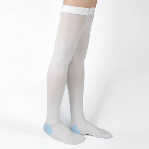 Anti-Embolism Socks Open Toe Medical Nurse Thigh High Compression Stocking TED Anti-embolicas medias de compression