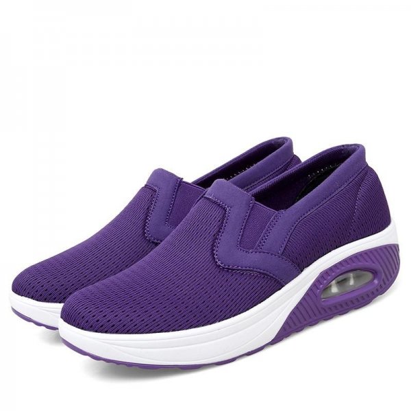 Women's Air Cushioned Sneakers: Breathable, Non-slip, Slip On Sports Shoes for Comfort and Style!
