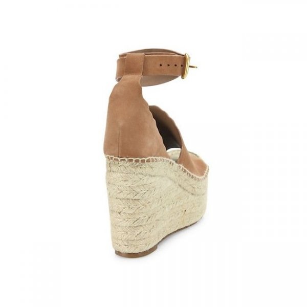 Chlo%C3%A9 Lauren Suede Espadrille Wedges