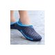 Unisex Hole Hole Shoes Non-Slip Slippers Wear-Resisting Beach Shoes-Blue