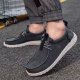 Men's Canvas Casual Shoes Trendy Men's Shoes Board Shoes Footwear Loafers One Foot Stirrups