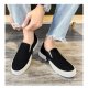 Thin section breathable casual flat shoes without laces a stirrup cloth shoes linen tide shoes